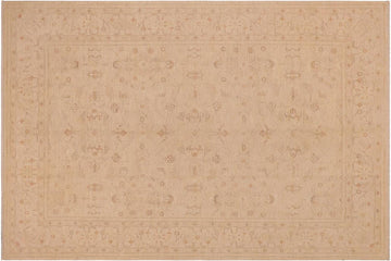 handmade Traditional Kafkaz Chobi Ziegler Beige Lt. Brown Hand Knotted RECTANGLE 100% WOOL area rug 9 x 12